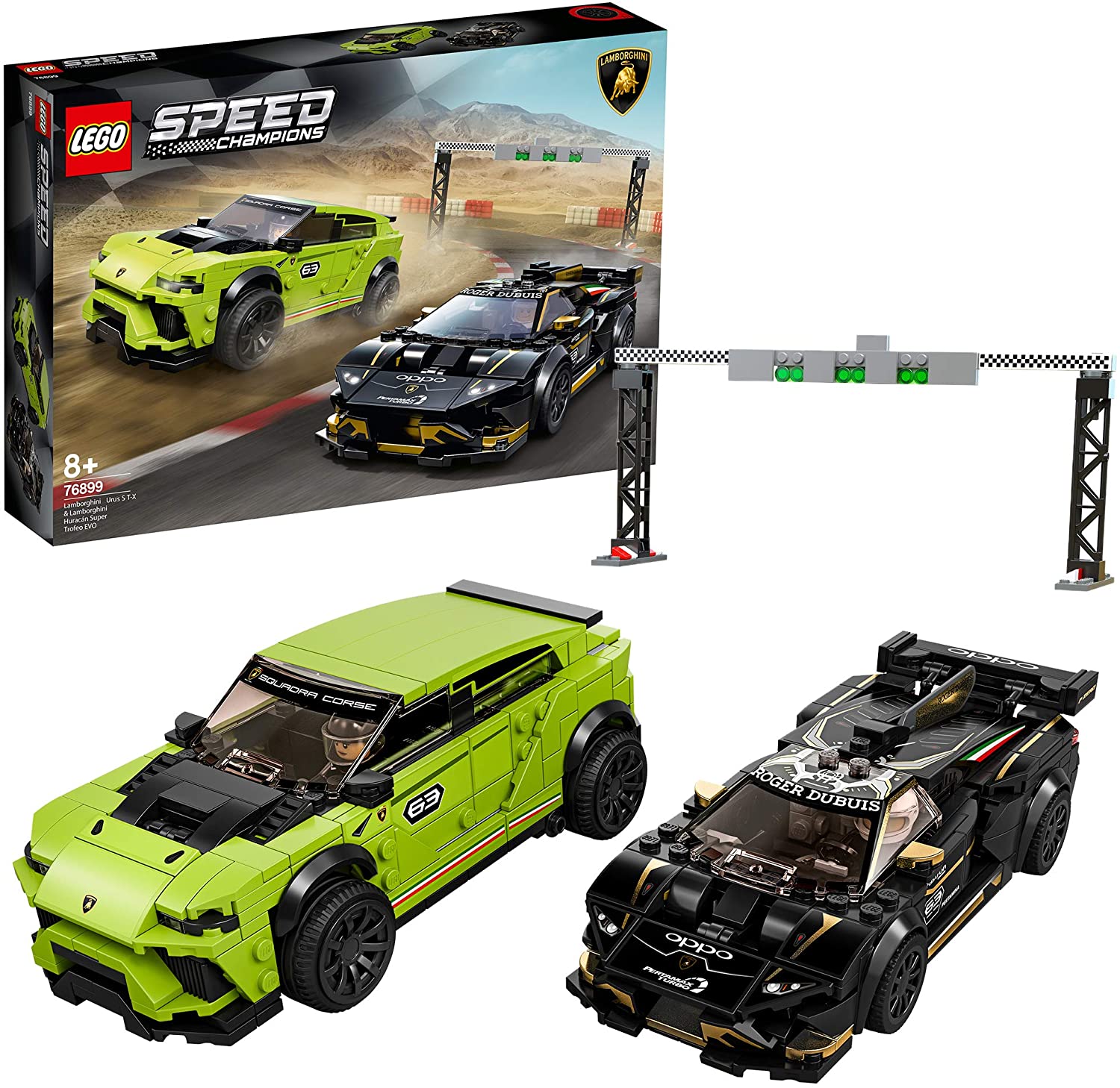 ¡Gran oferta! LEGO Speed Champions – SET DE CONSTRUCCIÓN CON 2 COCHES PARA JUGAR A LAS CARRERAS (Lamborghini Urus ST-X & Lamborghini Huracán Super Trofeo EVO)