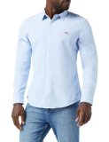Levi’s Long-Sleeve Battery Housemark Slim Camisa, Allure, L Hombre