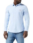 Levi’s Long-Sleeve Battery Housemark Slim Camisa, Allure, L Hombre